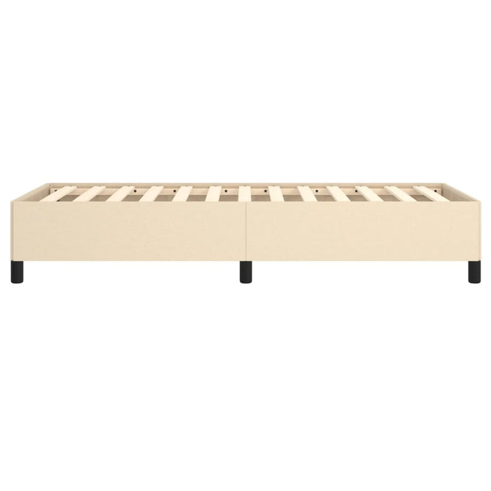 Cadru de pat fără saltea cremă 80x200 cm țesătură - WALTI WALTI