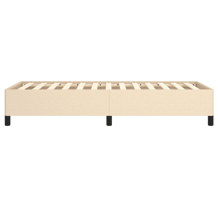 Cadru de pat fără saltea cremă 90x200 cm țesătură - WALTI WALTI