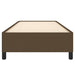 Cadru de pat fără saltea, maro închis, 100x200 cm, textil - WALTI WALTI
