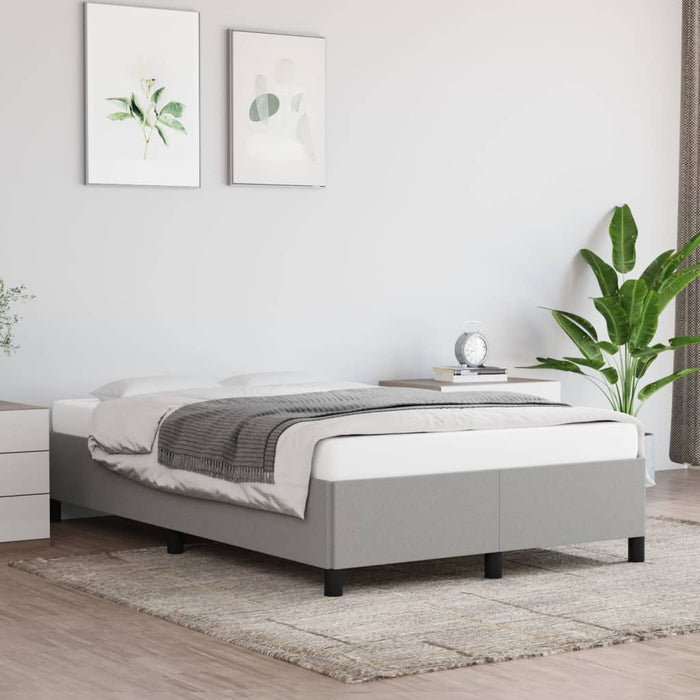 Cadru de pat fără saltea, gri deschis, 120x200 cm, textil - WALTI WALTI