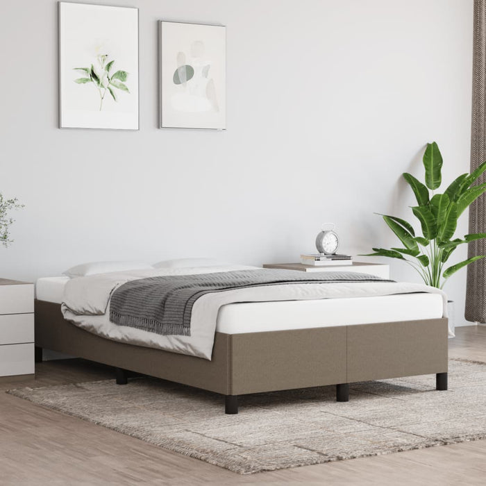 Cadru de pat fără saltea, gri taupe, 120x200 cm, textil WALTI