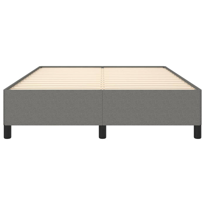 Cadru de pat fără saltea, gri închis, 140x190 cm, textil - WALTI WALTI