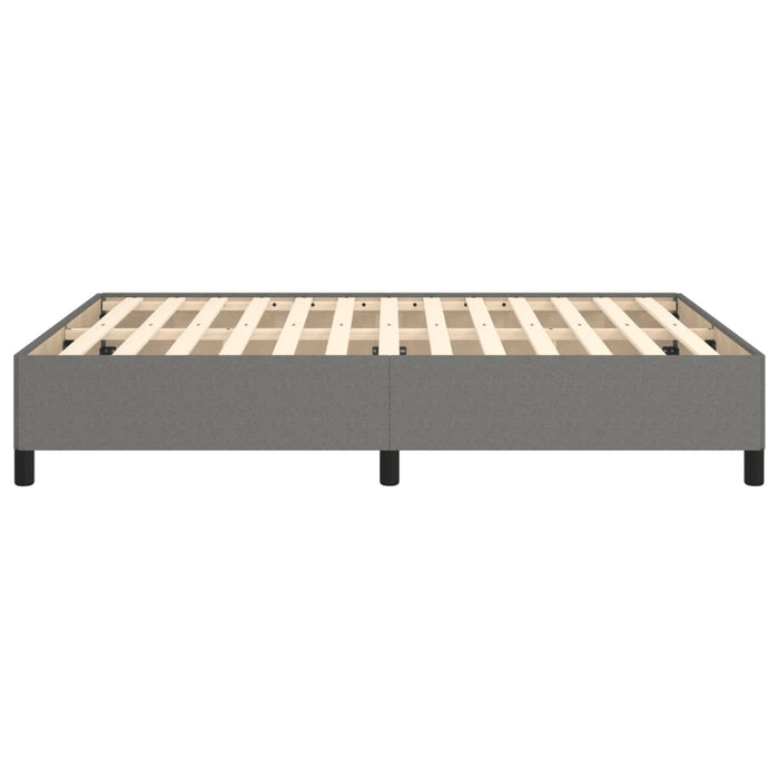 Cadru de pat fără saltea, gri închis, 140x190 cm, textil - WALTI WALTI