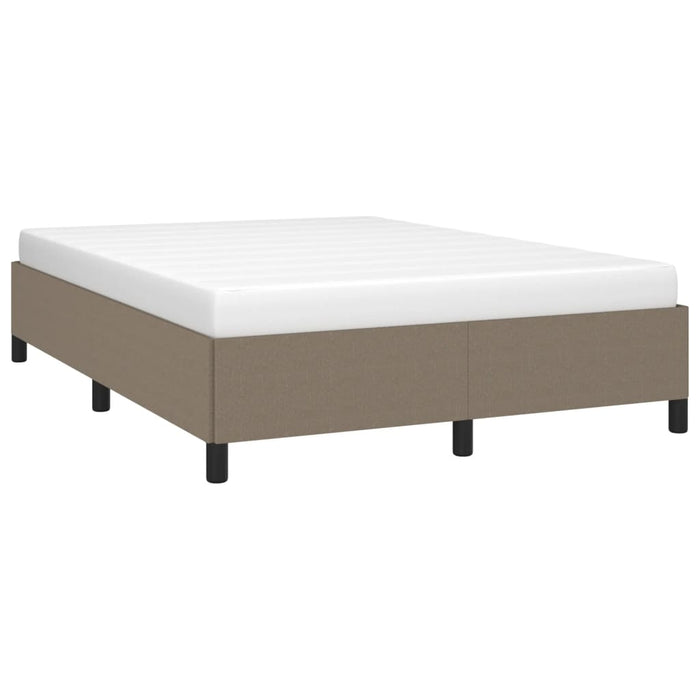 Cadru de pat fără saltea, gri taupe, 140x190 cm, textil WALTI