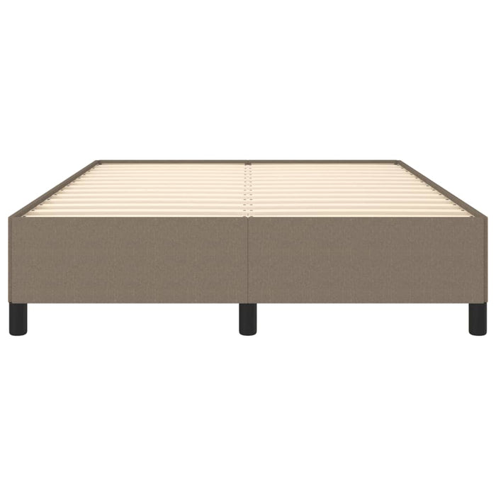 Cadru de pat fără saltea, gri taupe, 140x190 cm, textil WALTI