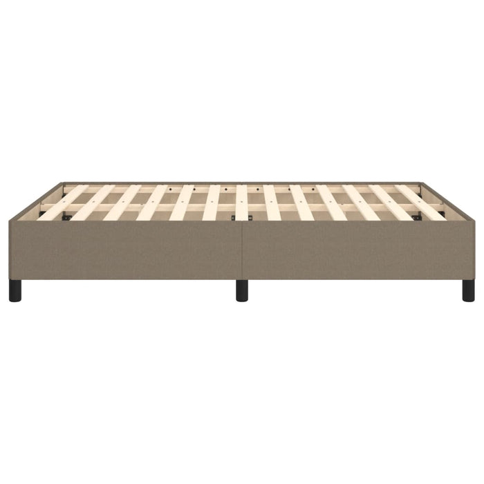 Cadru de pat fără saltea, gri taupe, 140x190 cm, textil WALTI