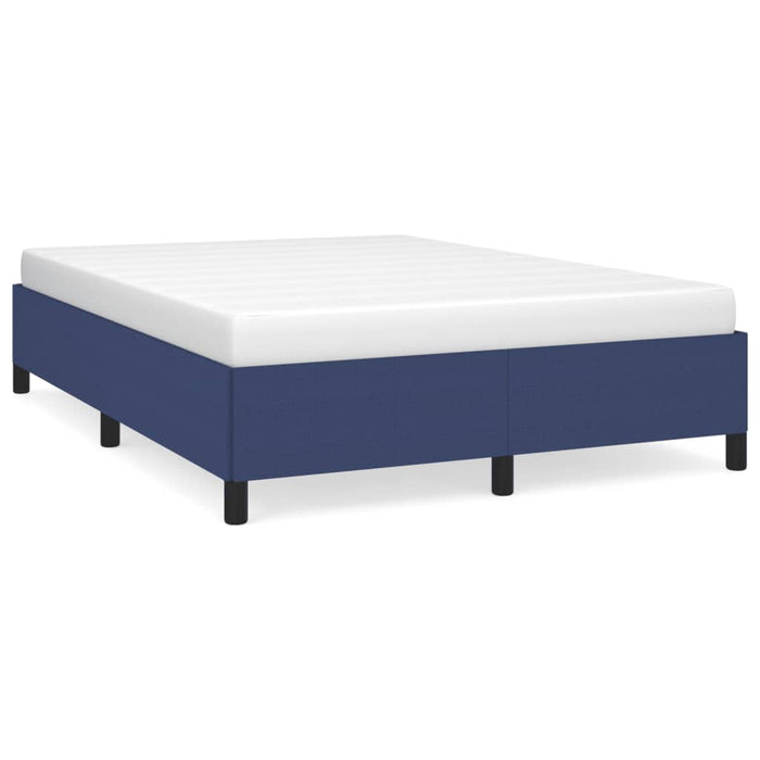 Cadru de pat fără saltea, albastru, 140x190 cm, textil - WALTI WALTI