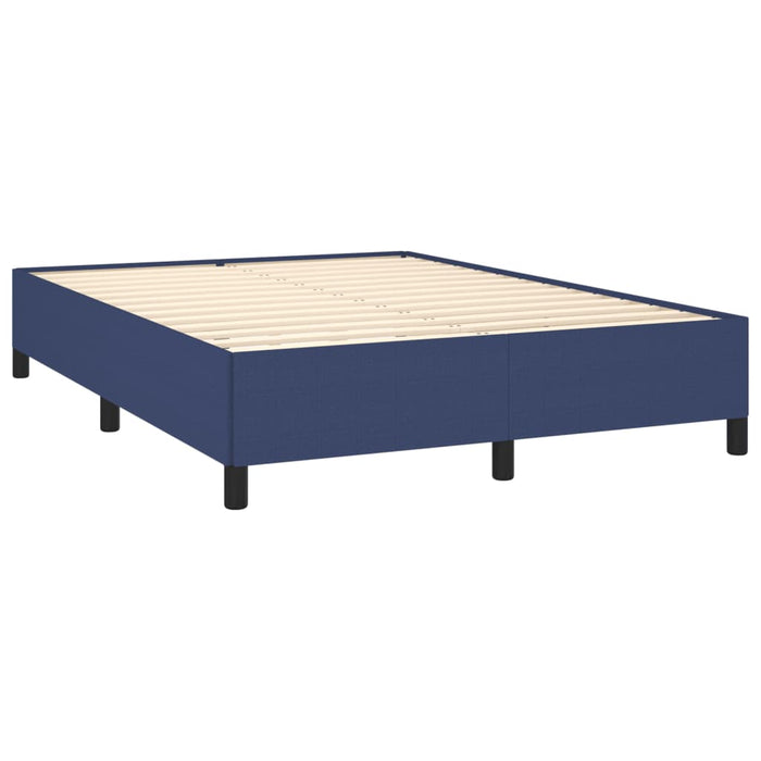 Cadru de pat fără saltea, albastru, 140x190 cm, textil - WALTI WALTI