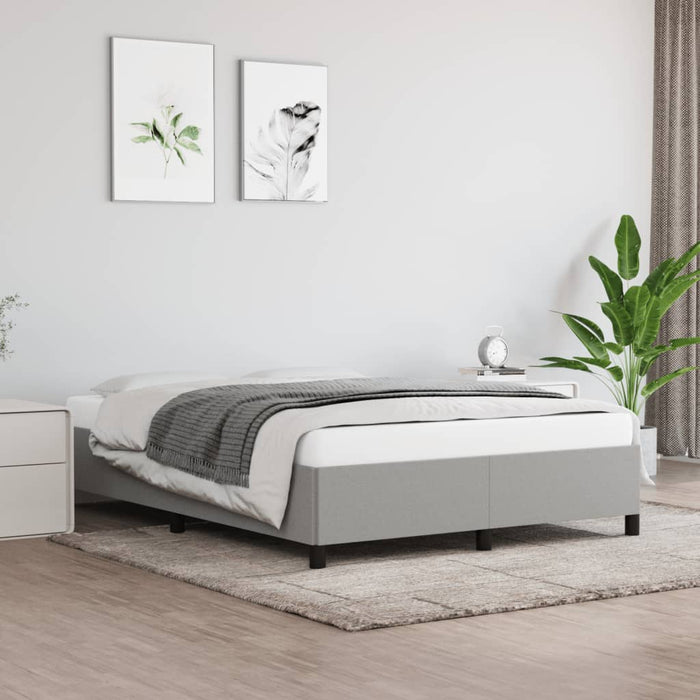 Cadru de pat fără saltea, gri deschis, 140x200 cm, textil - WALTI WALTI