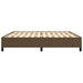 Cadru de pat fără saltea, maro închis, 200x200 cm, textil - WALTI WALTI