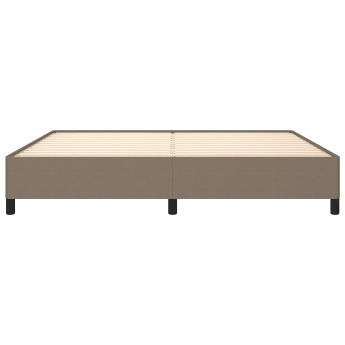 Cadru de pat fără saltea, gri taupe, 200x200 cm, textil - WALTI WALTI