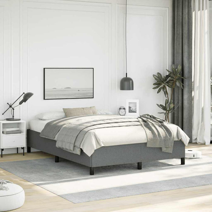 Cadru de pat fără saltea, gri închis, 137x190 cm, material textil - WALTI WALTI