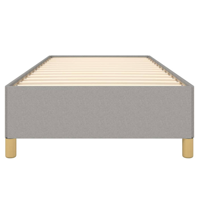 Cadru de pat fără saltea, gri deschis, 100x200 cm, textil - WALTI WALTI