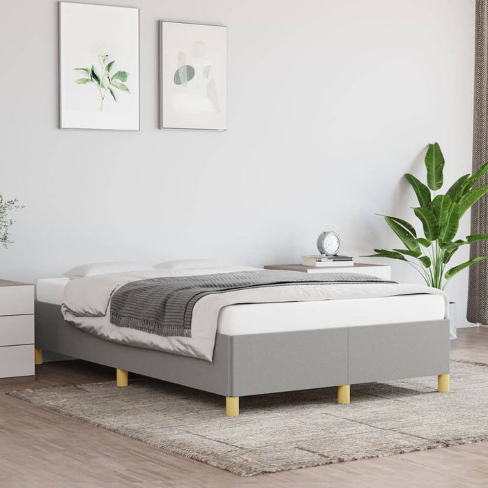 Cadru de pat fără saltea, gri deschis, 120x200 cm, textil - WALTI WALTI