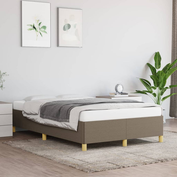 Cadru de pat fără saltea, gri taupe, 120x200 cm, textil - WALTI WALTI