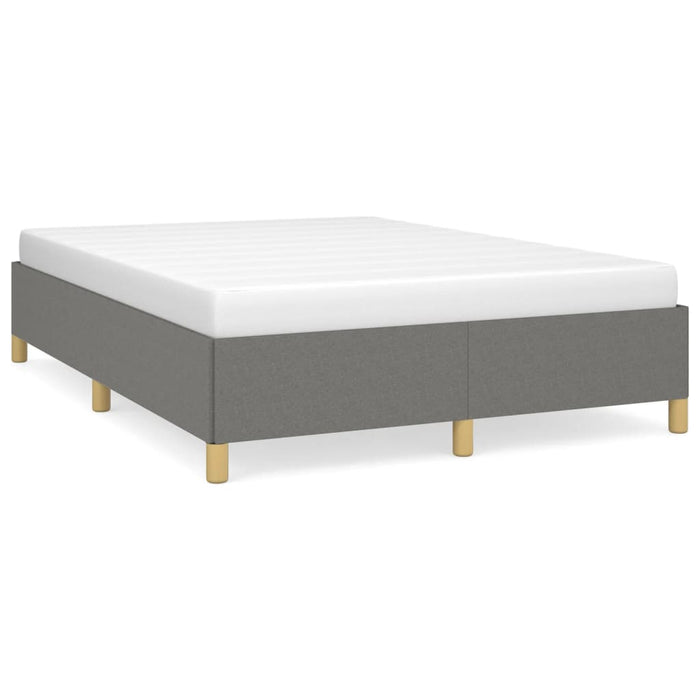 Cadru de pat fără saltea, gri închis, 140x190 cm, textil - WALTI WALTI