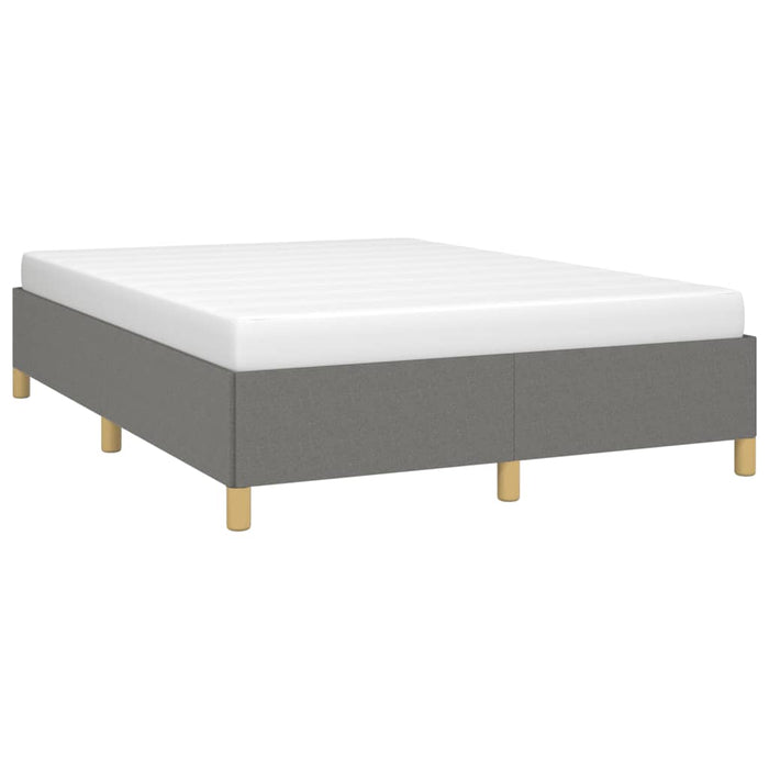 Cadru de pat fără saltea, gri închis, 140x190 cm, textil - WALTI WALTI