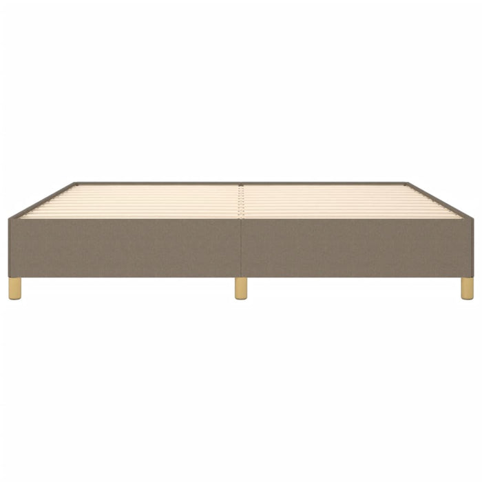 Cadru de pat fără saltea, gri taupe, 200x200 cm, textil - WALTI WALTI