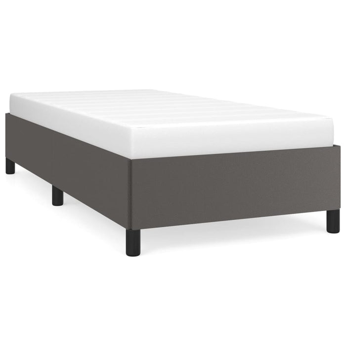 Cadru de pat, gri, 100x200 cm, piele ecologică - WALTI WALTI