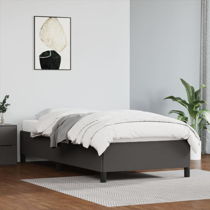 Cadru de pat, gri, 100x200 cm, piele ecologică - WALTI WALTI