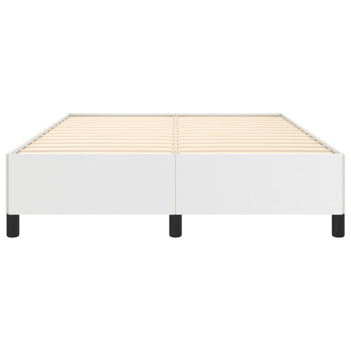 Cadru de pat, alb, 140x190 cm, piele ecologică - WALTI WALTI
