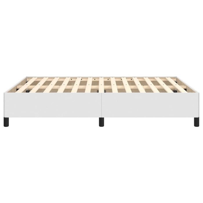 Cadru de pat, alb, 140x190 cm, piele ecologică - WALTI WALTI