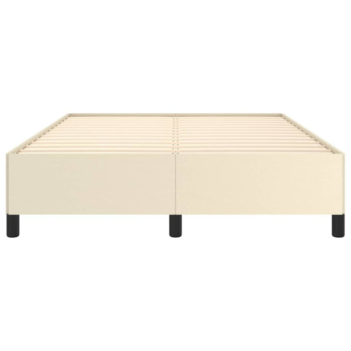 Cadru de pat, crem, 140x190 cm, piele ecologică - WALTI WALTI