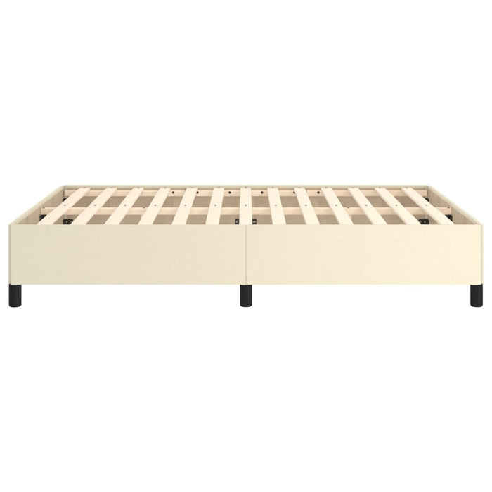 Cadru de pat, crem, 140x190 cm, piele ecologică - WALTI WALTI