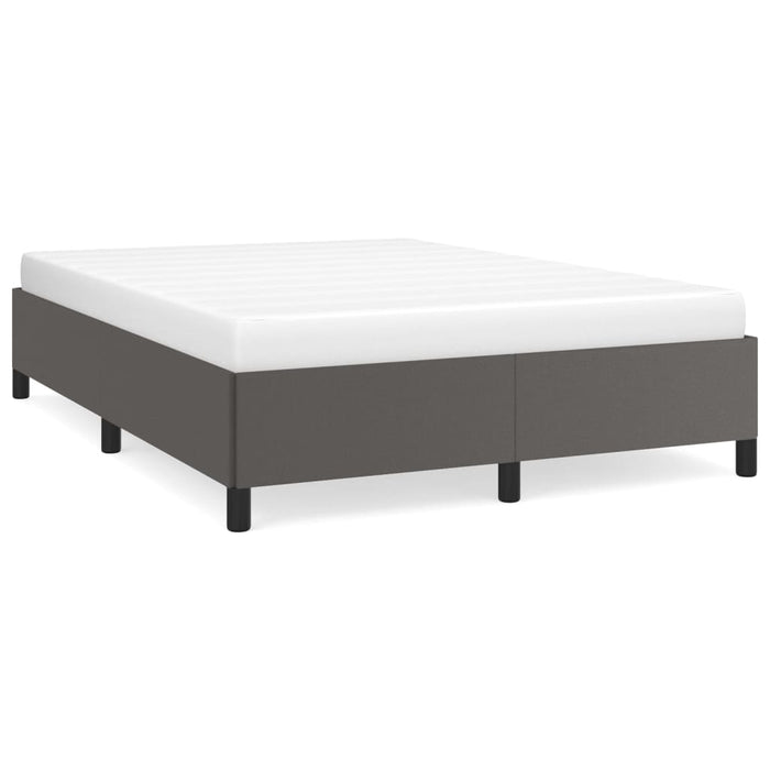 Cadru de pat, gri, 140x190 cm, piele ecologică - WALTI WALTI