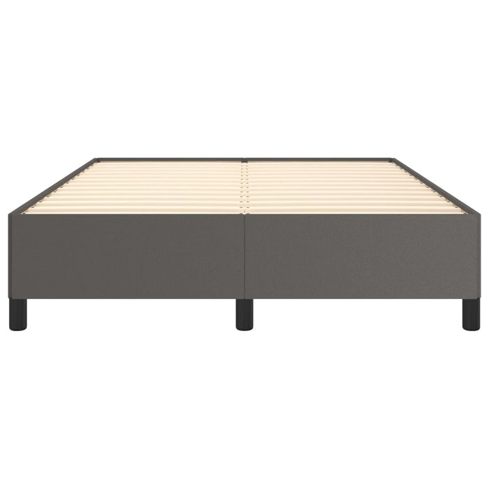 Cadru de pat, gri, 140x190 cm, piele ecologică - WALTI WALTI