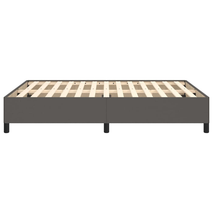 Cadru de pat, gri, 140x190 cm, piele ecologică - WALTI WALTI