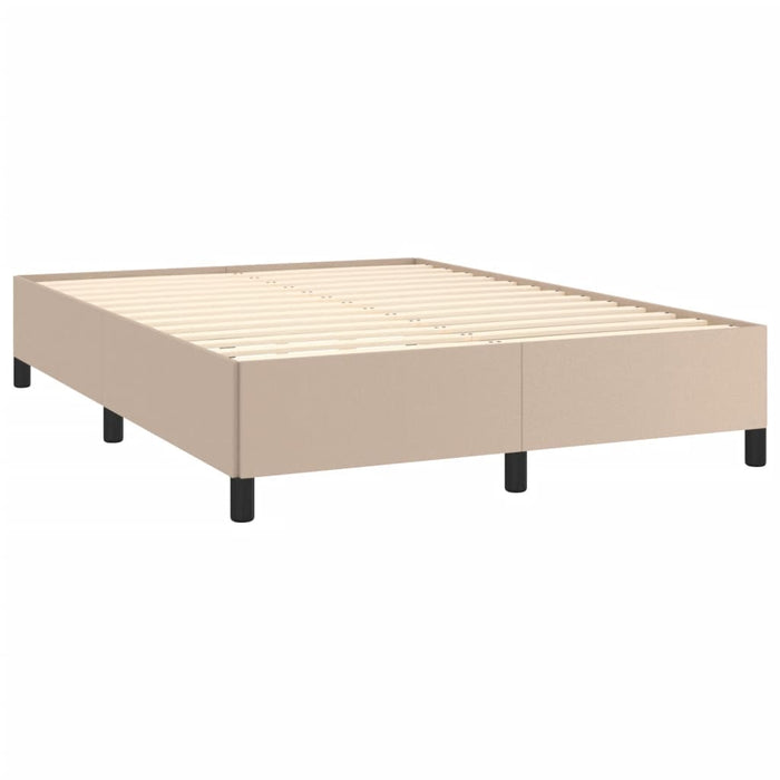 Cadru de pat, cappuccino, 140x190 cm, piele ecologică - WALTI WALTI