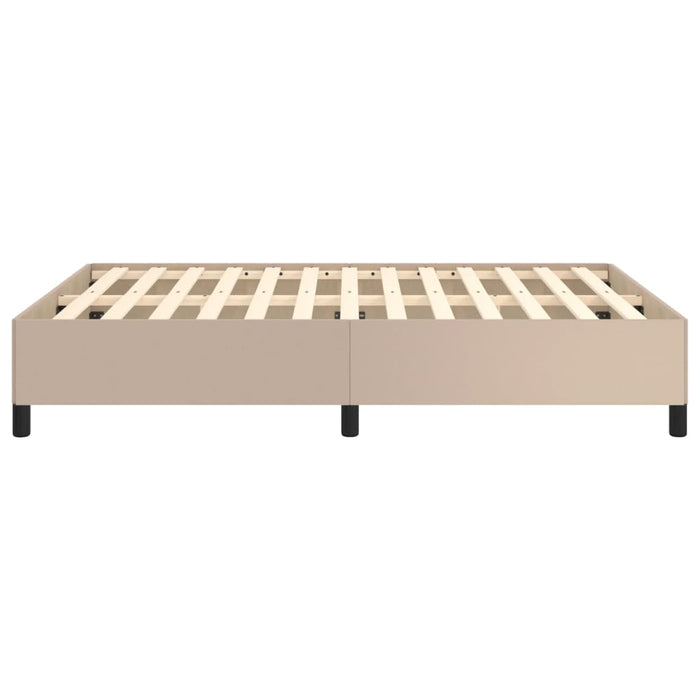 Cadru de pat, cappuccino, 140x190 cm, piele ecologică - WALTI WALTI