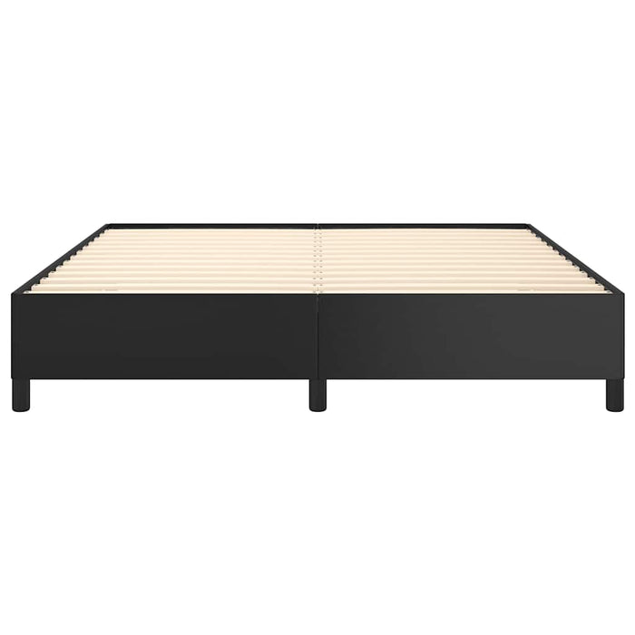 Cadru de pat fără saltea, negru, 152x203 cm, piele ecologică, Queen - WALTI WALTI