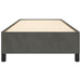 Cadru de pat fără saltea, gri închis, 100x200 cm, catifea - WALTI WALTI