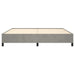 Cadru de pat fără saltea, gri deschis, 200x200 cm, catifea - WALTI WALTI