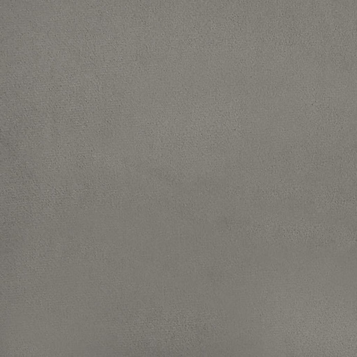 Cadru de pat fără saltea, gri deschis, 100x203 cm, catifea, tip pat dublu XL - WALTI WALTI