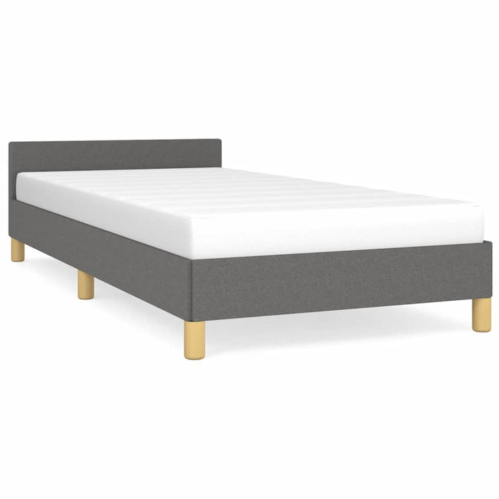 Cadru de pat fără saltea, gri închis, 90x190 cm, textil - WALTI WALTI