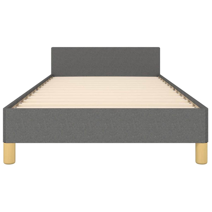 Cadru de pat fără saltea, gri închis, 90x190 cm, textil - WALTI WALTI
