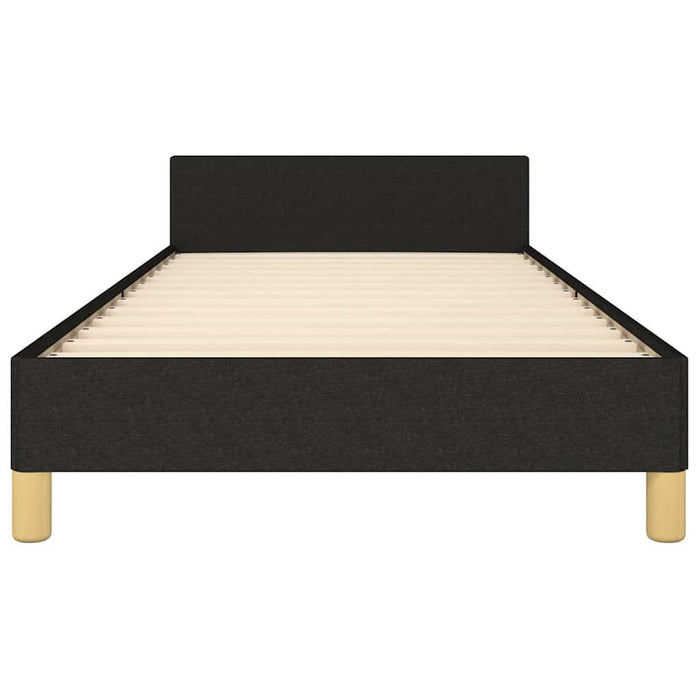 Cadru de pat cu tăblie fără saltea, negru, 90x190 cm, textil - WALTI WALTI