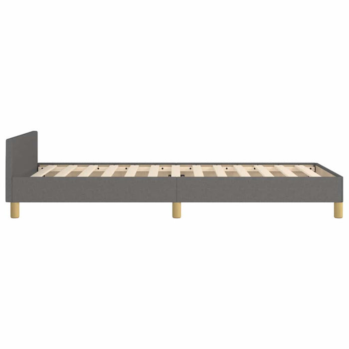 Cadru de pat fără saltea, gri închis, 90x200 cm, textil - WALTI WALTI