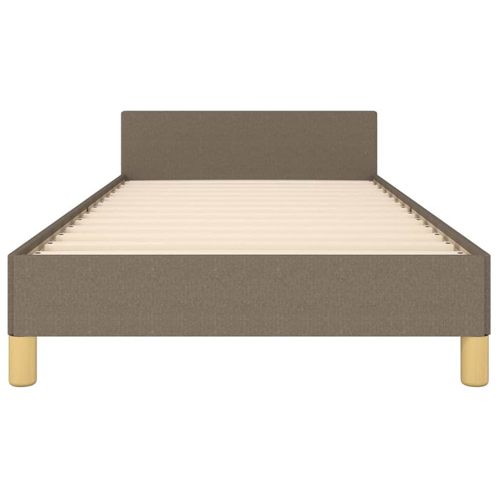 Cadru de pat fără saltea, gri taupe, 100x200 cm, textil - WALTI WALTI