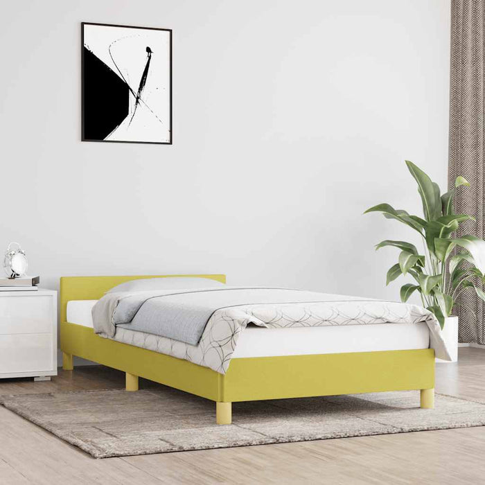Cadru de pat fără saltea, verde, 100x200 cm, textil - WALTI WALTI