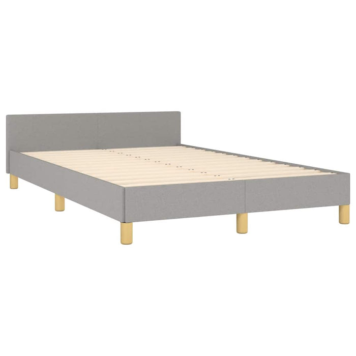 Cadru de pat fără saltea, gri deschis, 120x200 cm, textil - WALTI WALTI