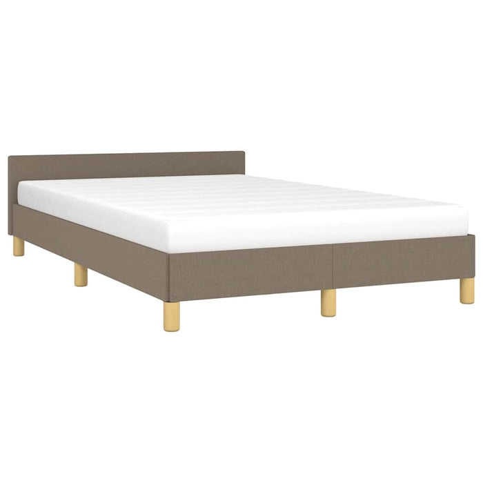 Cadru de pat fără saltea, gri taupe, 120x200 cm, textil - WALTI WALTI