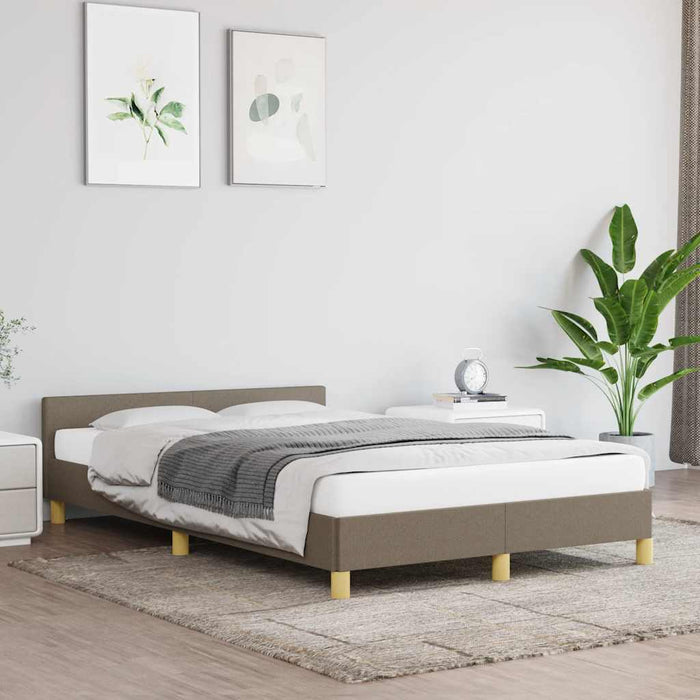 Cadru de pat fără saltea, gri taupe, 120x200 cm, textil - WALTI WALTI