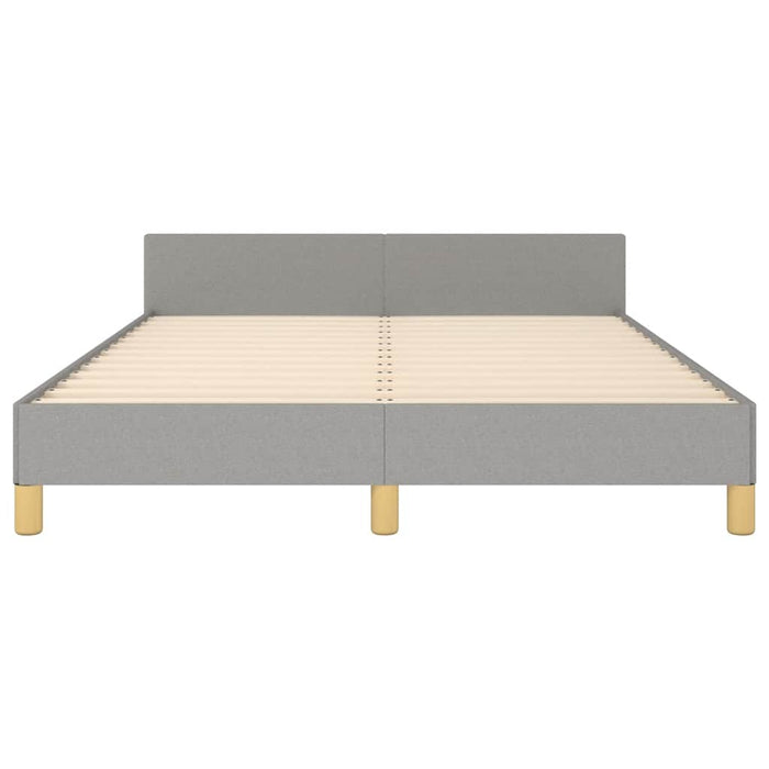 Cadru de pat fără saltea, gri deschis, 140x190 cm, textil - WALTI WALTI