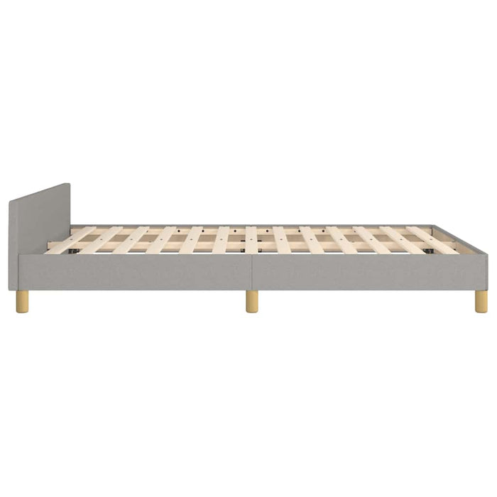 Cadru de pat fără saltea, gri deschis, 140x190 cm, textil - WALTI WALTI