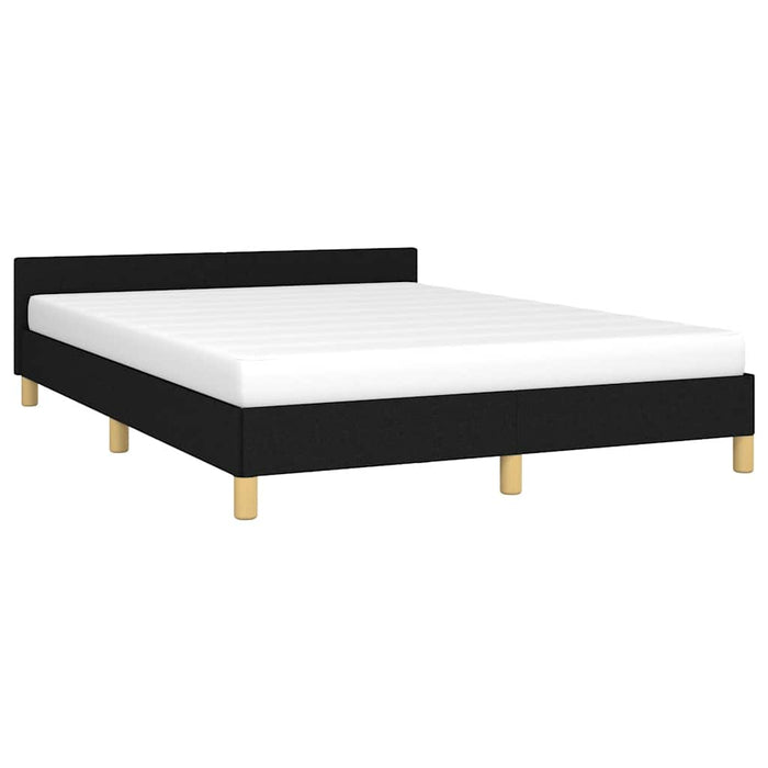 Cadru de pat fără saltea, negru, 140x190 cm, textil - WALTI WALTI