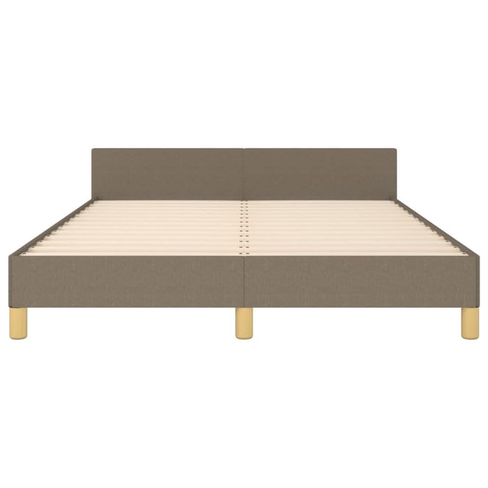 Cadru de pat fără saltea, gri taupe, 140x190 cm, textil - WALTI WALTI